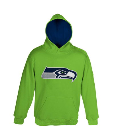 Shop Outerstuff Toddler Boys And Girls Neon Green Seattle Seahawks Fan Gear Primary Logo Pullover Hoodie