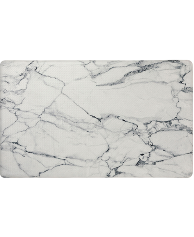 Shop Global Rug Designs Cheerful Ways Marble 1'6" X 2'6" Area Rug In Gray/white