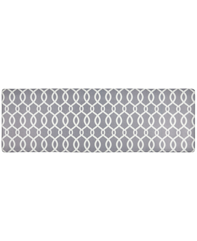 Shop Global Rug Designs Closeout!  Cheerful Ways Kochi Lattice 1'6" X 4'7" Runner Area Rug In Gray/white