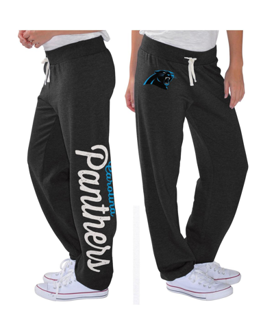G-iii 4her By Carl Banks Women's  Black Carolina Panthers Scrimmage Fleece Pants In Black