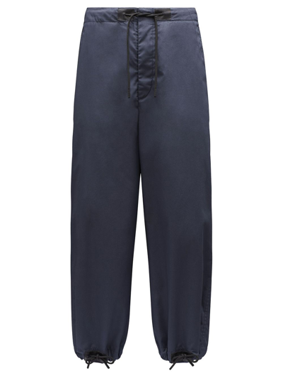 Shop Moncler Genius 2 Moncler 1952 Cotton Blend Sweatpants In Blue