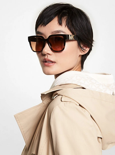 Shop Michael Kors Karlie Sunglasses In Brown