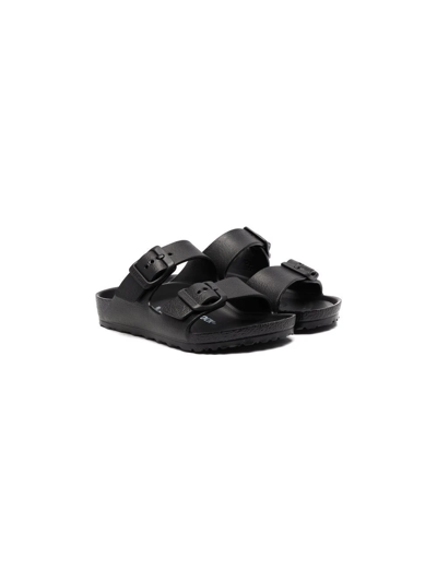 Shop Birkenstock Buckle-fastened Sandals In Black