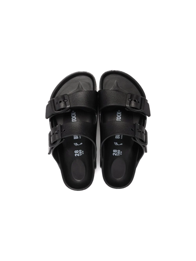 Shop Birkenstock Buckle-fastened Sandals In Black