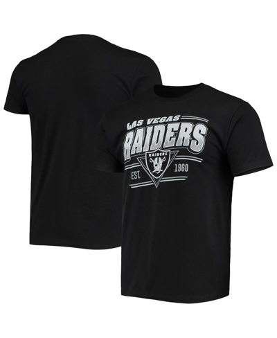 Junk Food Men's Black Las Vegas Raiders Throwback T-shirt In Black