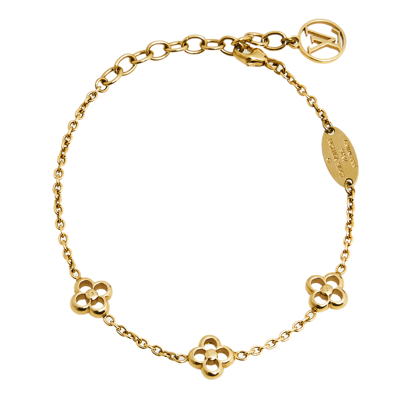 Pre-owned Louis Vuitton Gold Flower Full Bracelet, ModeSens