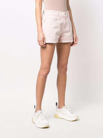 Shop Stella Mccartney Cotton Shorts In Pink