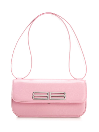 Shop Balenciaga Gossip Small Shoulder Bag In Pink