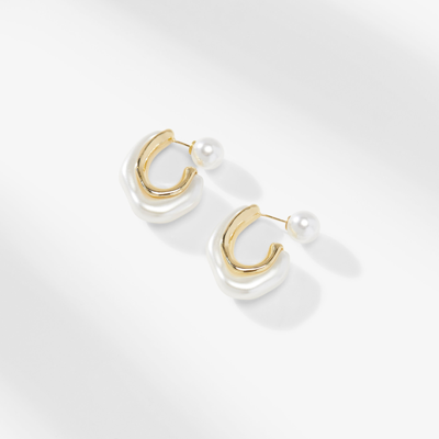 Shop M.m.lafleur The Etel Earrings In Gold