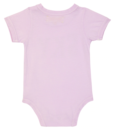 Shop The Animals Observatory Baby Chimpanzee Cotton Bodysuit In Lilac