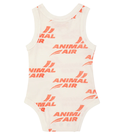 Shop The Animals Observatory Baby Printed Cotton Bodysuit In White