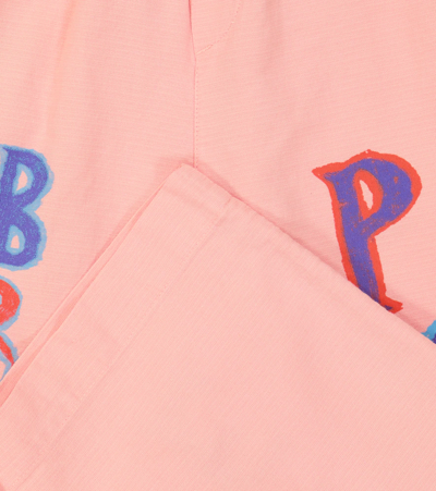 The Animals Observatory Elephant Cotton And Linen Pants In Pink