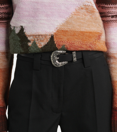 Black Baroque Buckle Belt