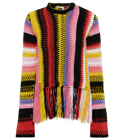 Shop Chloé Cashmere And Wool Sweater In Multicoloured