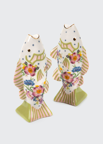 Shop Mackenzie-childs Freckle Fish Salt & Pepper Shakers Set