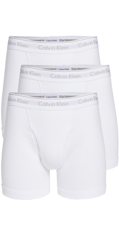 Shop Calvin Klein Underwear 3 Pack Boxer Briefs In White