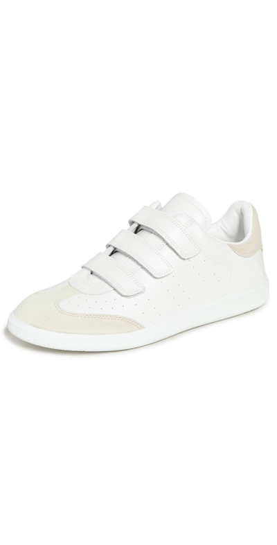 Shop Isabel Marant Bethy White Classic Sneakers