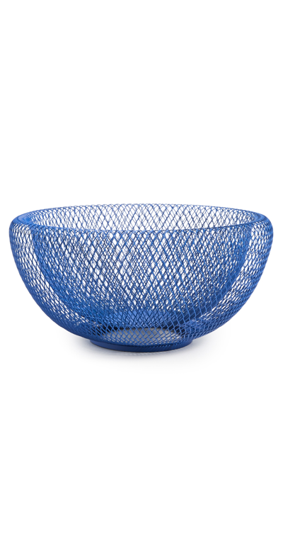 Shop Moma Wire Mesh Bowl In Blue