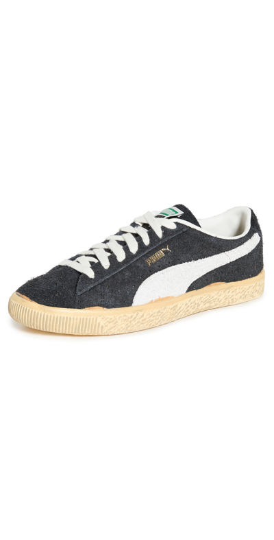 Shop Puma Vintage Suede The Never Worn Sneakers In  Black-whisper White-mello
