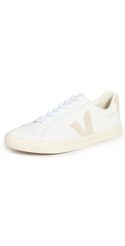 Shop Veja Esplar Logo Sneakers In Extra White/sable