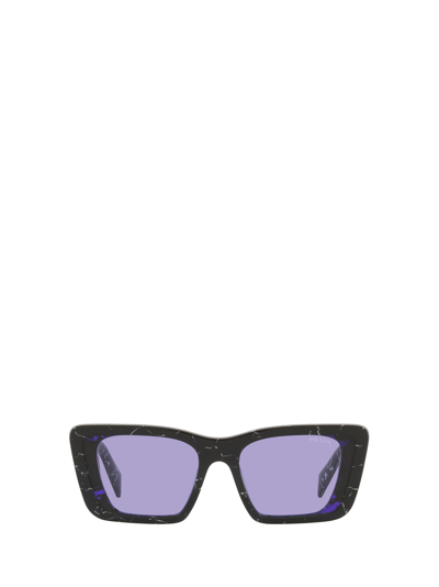 Shop Prada Eyewear Sunglasses In Havana Black / White