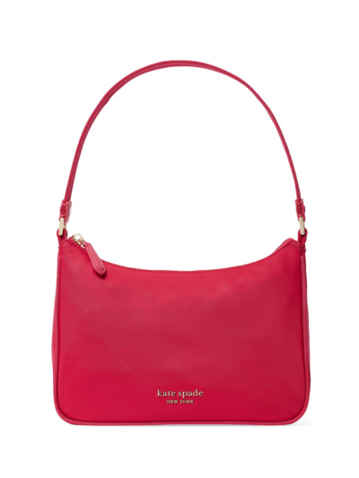 Shop Kate Spade Small Nylon Shoulder Bag In Vermillion