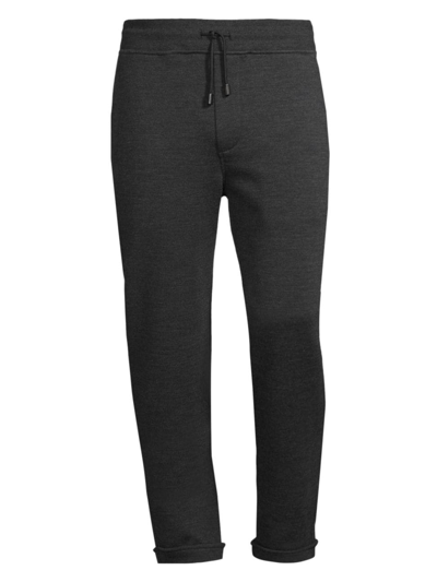 Shop Isaia Men's The Tailored Trackpants In Charcoal