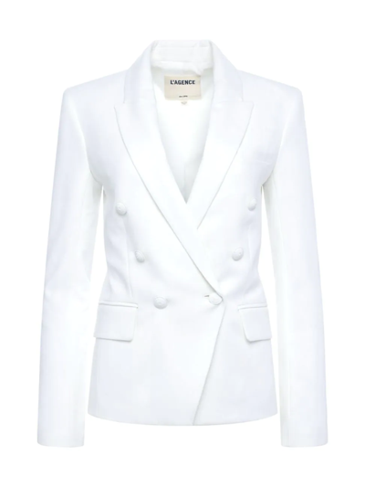 Shop L Agence Women's Kenzie Blazer In White