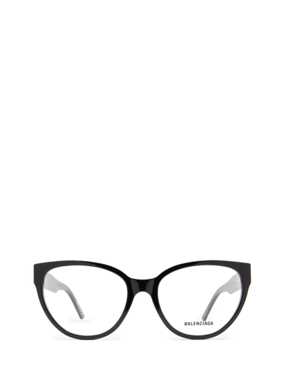 Shop Balenciaga Bb0064o Black Glasses