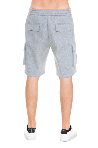 Shop Dolce & Gabbana Jogger Shorts With Dg Logo In Grey