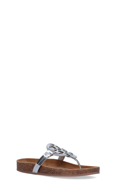 Shop Tory Burch Sandals In Silver