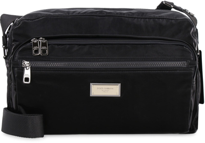 Shop Dolce & Gabbana Nylon Messenger Bag In Black