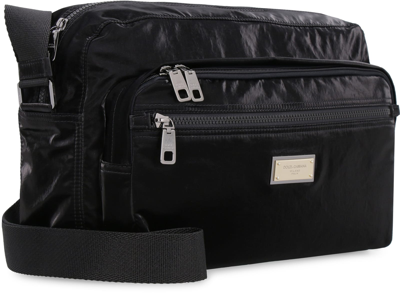 Shop Dolce & Gabbana Nylon Messenger Bag In Black
