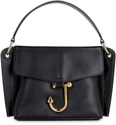 Shop Jw Anderson Hoist Leather Handbag In Black