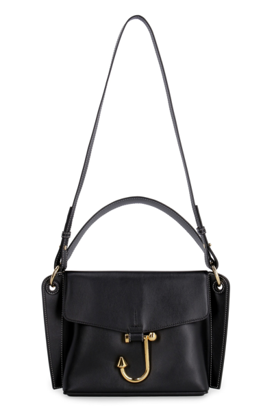 Shop Jw Anderson Hoist Leather Handbag In Black