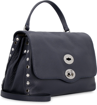 Shop Zanellato Postina S Leather Bag In Blue
