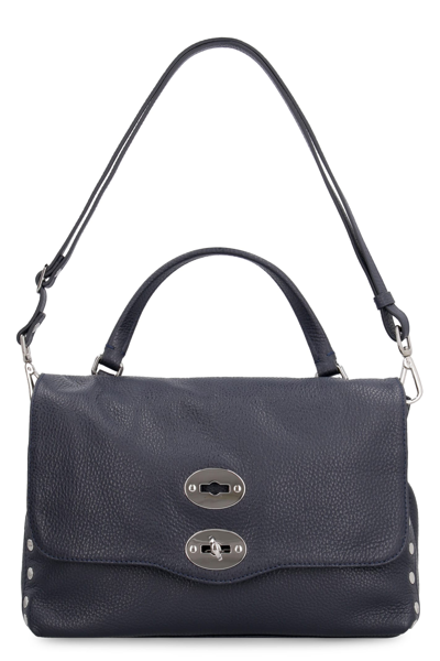 Shop Zanellato Postina S Leather Bag In Blue