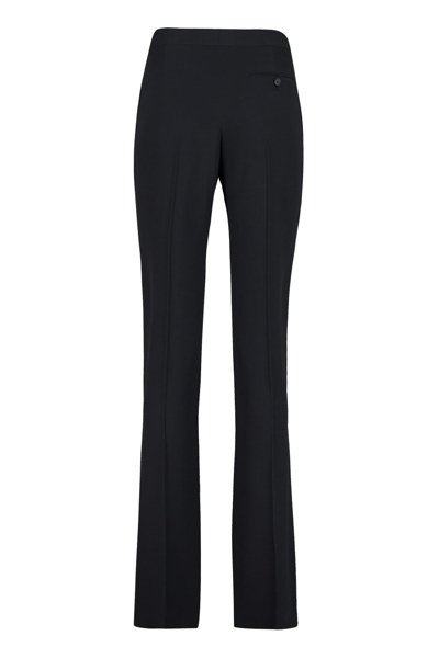 Shop Alexander Mcqueen Viscose Tailored Trousers In Black