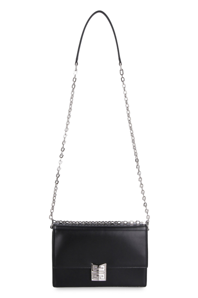 Shop Givenchy 4g Leather Crossbody Bag In Nero