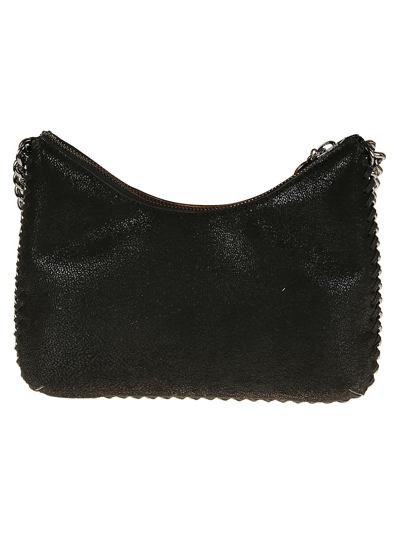 Shop Stella Mccartney Mini Zip Falabella Shoulder Bag In Black