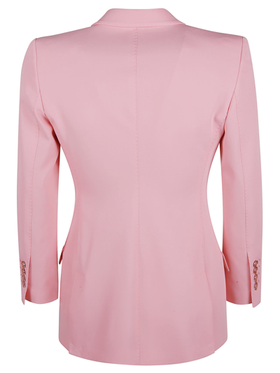 Shop Dolce & Gabbana 2 Buttons Plain Blazer In Pink