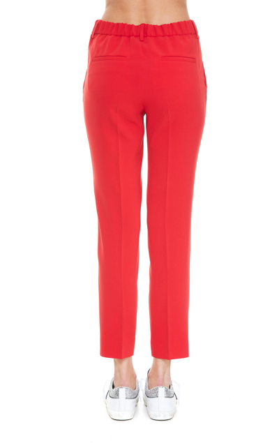 Shop Alberto Biani Cady Trousers In Red