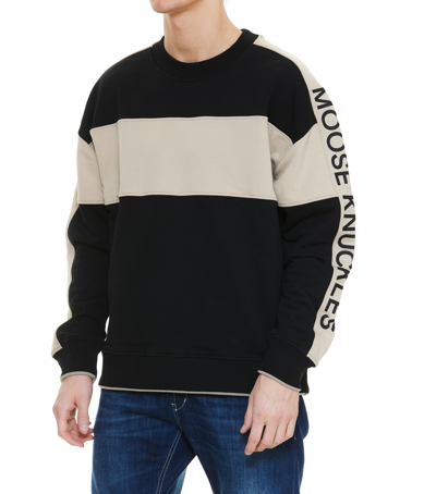 Shop Moose Knuckles Wabasso Sweater In Black