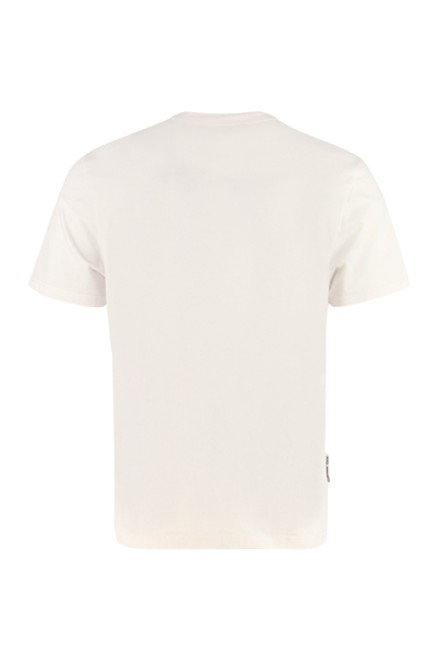 Shop Axel Arigato Single Bee Bird Stretch Cotton T-shirt In Beige