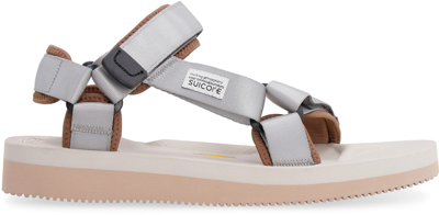 Shop Suicoke Depa-v2 Flat Sandals In Grey