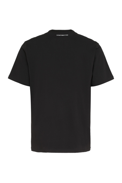 Shop Department Five T-gars Cotton T-shirt In Black