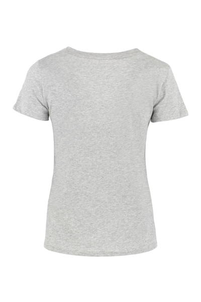 Shop Vince Cotton T-shirt In Grey