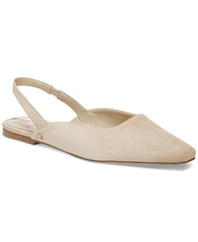 Shop Sam Edelman Women's Connel Slingback Snip Toe Flats Women's Shoes In Cappucino