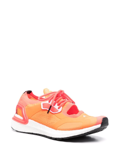 Shop Adidas By Stella Mccartney Cut-out Low-top Sneakers In Orange