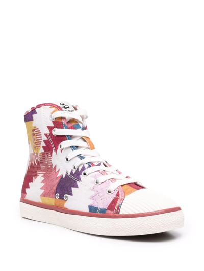 Isabel Marant Benkeen Sneakers In Yellow Cotton In Pink